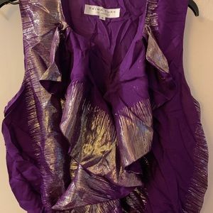 Trina Turk Metallic Party Dress